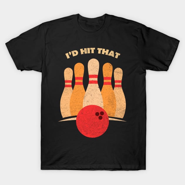 funny bowling T-Shirt by Mandala Project